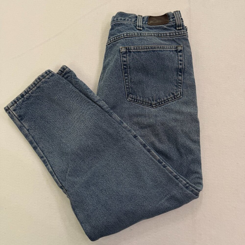 L.L. Bean Men’s Double L Classic Fit Flannel Lined Jeans 34X29 Straight Leg